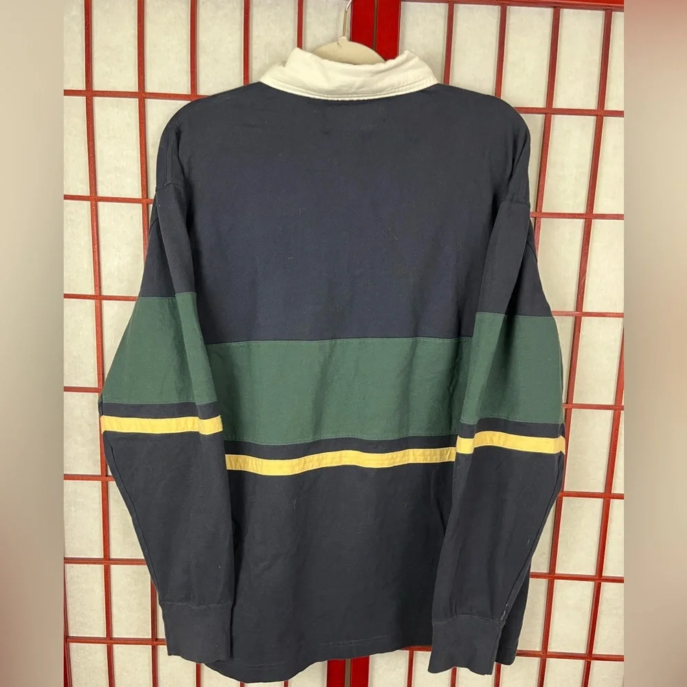 Abercrombie & Fitch Rugby Oversized Long Sleeve Polo Shirt